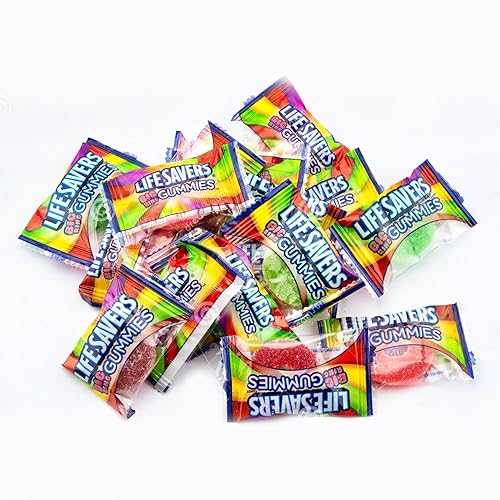 CandyKrave LifeSavers Gummies Candy - Assorted Fruity Flavors - Individually Wrapped Delicious Big Ring Gummy Candy Assortment for Birthdays, New Year, Christmas, Valentines Day, Pinata \u0026 Pantry (2 lbs)