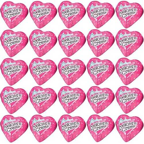 Fun Express Palmer Cookies \u0026 Cream Heart Chocolates (Pack of 1128) - Sweet \u0026 Delicious Treats - Perfect for Valentine\u0027s Day, Christmas, Birthdays \u0026 More