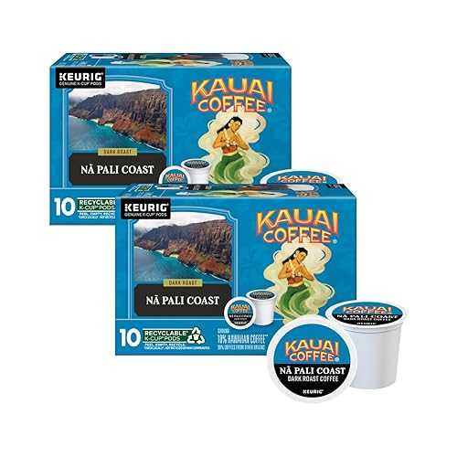 Kauai Coffee ナトリウム Pali Dark Roast - Compatible with Keurig K-Cup Brewers, 10 CT (Pack of 2)