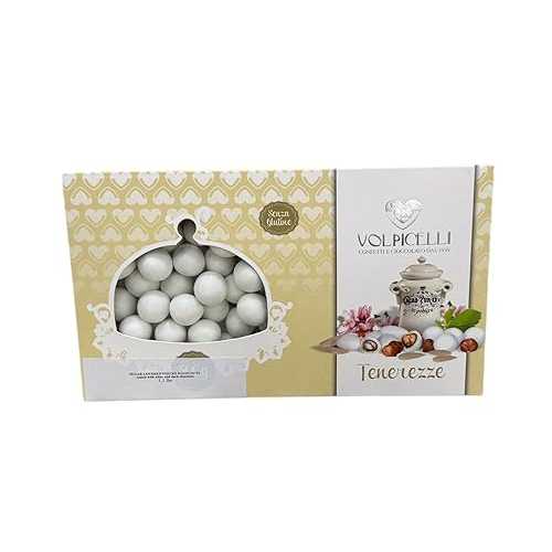 Generic VOL870 Sugared Covered peeled Hazelnuts covered with white \u0026 dark chocolate