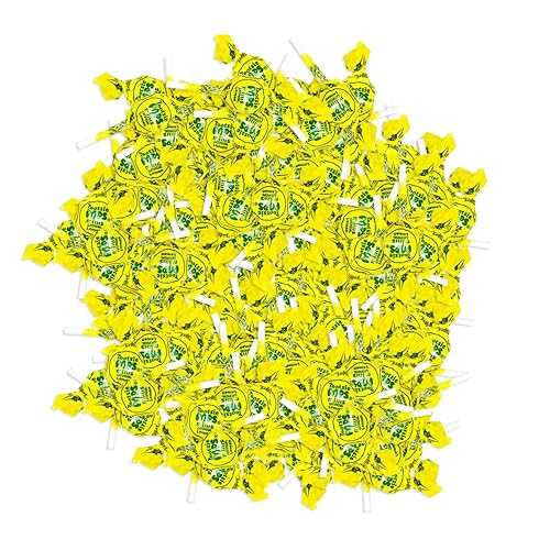 CandyKrave Tootsy Mini Pops - Lemon Flavored Miniature Lollipops - Individually Wrapped, Gluten Free, Fruity Hard Candy for Independence Day, Pantry, Birthdays, Pool Parties \u0026 Movie Nights (1 lbs)