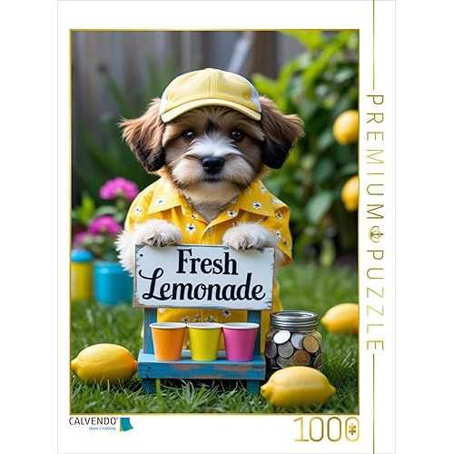 CALVENDO Puzzle Dog Sells Lemonade - Summery, Sweet and Original / Size