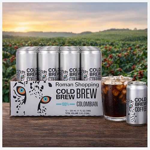 Generic Roman Shopping Colombian Cold Brew Coffee 100% Colombian, 11 fl 薬局衡オンス Cans, 12 Count / Bold \u0026 Smooth