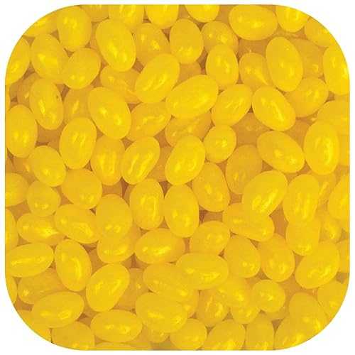 Just Candy Yellow Candy Bulk Jelly Beans - Lemon Fruit Flavored Chewy Candy Beans For Party Favors, Buffets, Dessert Tables, Goodie Bags and More (2.2重量ポンド, Approximately 810 Pcs)