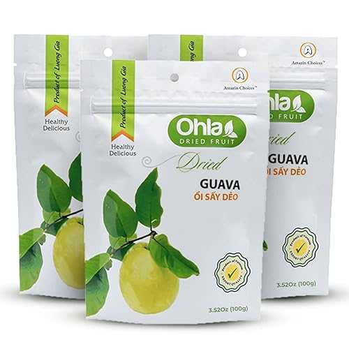 Dried Guava Premium Snack - Amazin Choices Dried Fruit Snack Pack - Exotic Vietnamese Guava Slices - Gluten-Free, Non-GMO, Vegan Snack Options - Snack Viet - Pack of 3 (10.56 Oz).