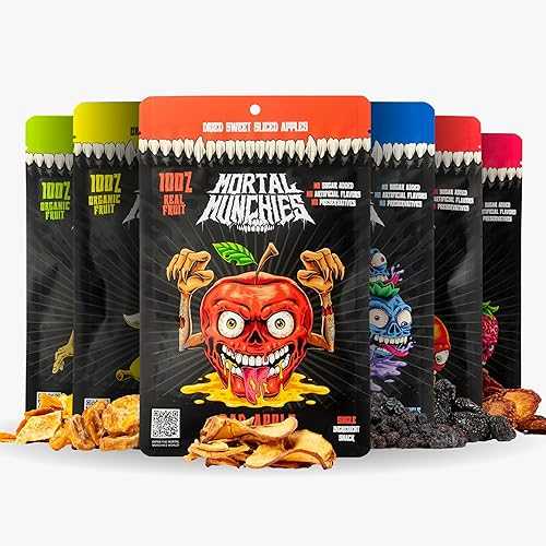 Mortal Munchies - Dried Fruits, Real Fruit Snack, Sweet and Chewy, Nutrient-Rich Snack, and Fat-Free On-the-Go Snacks, Healthy Snack for Adults, Non-GMO, No Added Sugar, No Preservatives (Cherry)