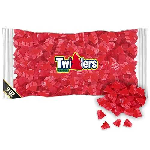 Munchique Christmas Cherry Licorice Tree Candy 9 薬局衡オンス Pack Festive Tree-Shaped Holiday Treats インチ a Factory-Sealed Bulk Pack, Great Stocking Stuffer