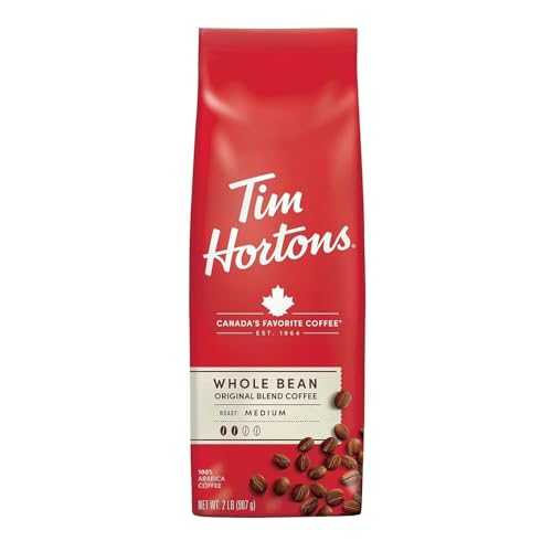 KD Chocolates Tiim Hortons Original Blend Whole Bean Coffee, Medium Roast, 100% Arabica, 2 LB (907g)