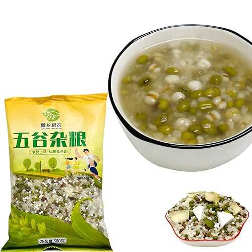 FFEEJ Nutritious Mung Bean Lily Multigrain Porridge Mix, 500g - Easy Cook Breakfast, Ready In 30 Mins, Healthy Meal \u0026 Snack