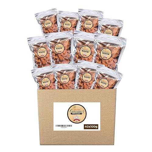 Sheelda Kulikuli Spicy Crunchy Nigerian Peanut Crackers Authentic African Kulikuli Snack, High-Protein Peanut Chips, 100g (Pack of 40)