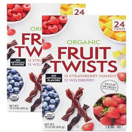 Generic Organic Fruit Twist, Variety Pack, 0.63 薬局衡オンス., 24 Count (2 Pack)
