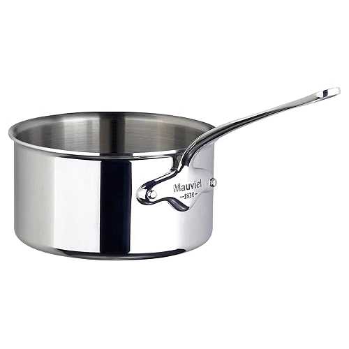 Mauviel M Cook 18コマーシャル CAST SS HDL 2.6MM M\u0027cook 出どころ食麺麭、18in、ステンレス鋼スチール写真 Mauviel M\u0027Cook 5-Ply Sauce Pan With Cast Stainless Steel Handle 2.6-Qt, Made In France
