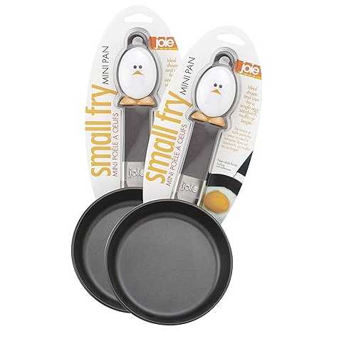 Joie ミニテフロン加工卵とフライパン、4.5 インチ 2 個セット MSC International Joie Mini Nonstick Egg and Fry Pan, 4.5 Set of 2|Glomarket