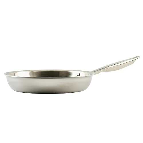 WINCO 三層フライパン しろがね色 TGFP-10 WINCO Tri-Ply Frying Pan, 12-dia, Silver