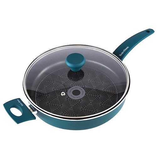 Taste of Home 4クォート ノンスティックアルミニウム ソテーパン 蓋とヘルパーハンドル付き Range Kleen Taste of Home 4-Quart Non-Stick Aluminum Saut Pan with Lid and Helper Handle|Glomarket