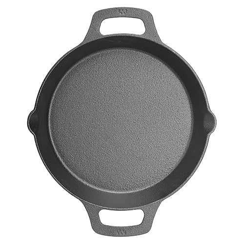 WINCO 鋳鉄スキレット CASD-10 ブラック WINCO Cast Iron Skillet, Black, 10.25"|Glomarket
