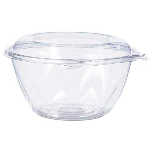 Dart CTR32BD 32 oz. Pet Hinged Bowl, Dome Lid, PET, Clear (Pack of 150)｜Glomarket