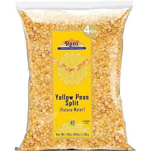 ラニ きびょうの黄色マメ(ドライ) Rani Brand Authentic Indian Products Rani Yellow Peas Split, Dried (Vatana, Matar) 64oz (4lbs) 1.81kg Bulk ~ All Natural / Vegan / Gluten Friendly / Product of USA|Glomarket