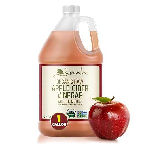 Kevala Organic Raw Apple Cider Vinegar - Unfiltered and Unpasteurized Vinegar for Cooking and Beauty, Addition to Your Routine for Gut Health and Metabolism Support, Salad Dressing Ingredient, 128 oz｜Glomarket 11,040円
