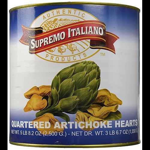 Supremo Italiano 四等分アーティチョークハート、2500 グラム Supremo Italiano Quartered Artichoke Hearts, 2500 Gram 7,957円