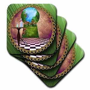 3dRose LLC cst_128860_3 Ceramic Tile Coasters, \