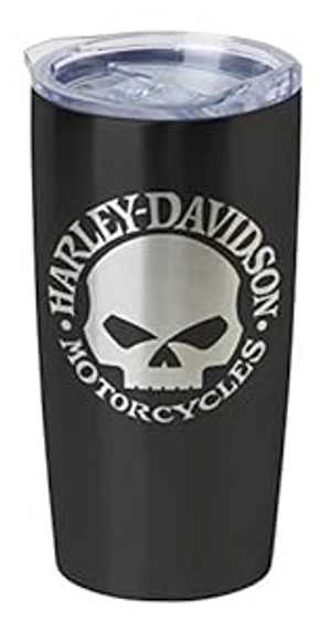 ハーレーダビッドソン コア ウィリー G スカル ステンレススチール トラベルマグ ブラック HDX-98618 Harley-Davidson Core Willie G Skull Stainless Steel Travel Mug, Black HDX-98618