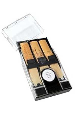 Vandoren HRC10 Hygro Case for Bb/Eb Clarinet/Soprano/Alto Saxophone for 6 Reeds, Black