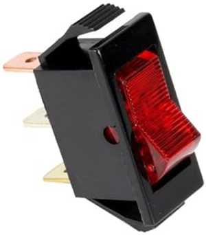 小型ロッカースイッチ、125ボルト Vollrath Miniature Rocker Switch, 125 Volts