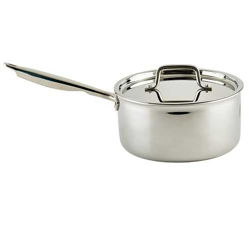 WINCO 三重ソースパン TGAP-3 シルバー WINCO Tri-Ply Sauce Pan, 1-1-2-quart, Silver｜Glomarket