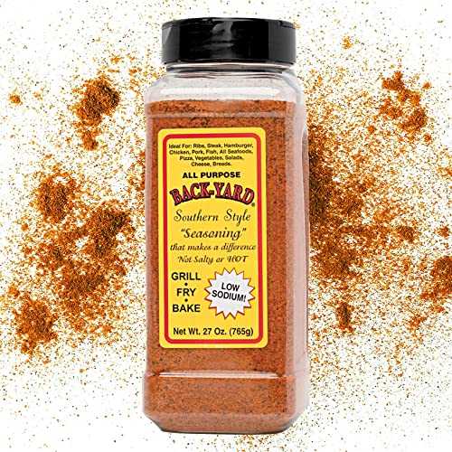 #1 All Purpose Seasoning BACK-YARD Southern Style Original 27 oz Value Size Easy and Delicious Sprinkle on Steak Seasoning, Poultry Seasoning, Fish Seasoning, Vegetable Seasoning Low Sodium画像