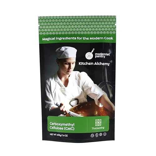 Modernist Pantry Pure Carboxymethyl Cellulose (CMC) Powder ? Non-GMO Gluten-Free Vegan OU Kosher Certified - 400g/14oz