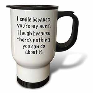 3dRose Because You're My Uncle、ファミリー ユーモア ステンレススチール トラベル マグ、14 オンス 3dRose Because You're My Uncle, Family Humor Stainless Steel Travel Mug, 14-Ounce