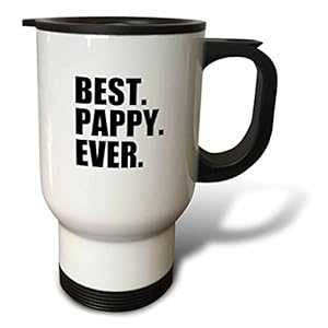 3dRose Best Pop-Pop Ever Gifts for Grandfathers, Grandad, Grandpa, Stainless Steel Travel Mug, 14-Oz