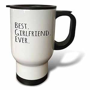 3dRose Best Meemaw Ever, Black Text, Stainless Steel Travel Mug, 14-Oz