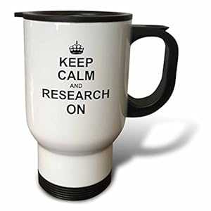 3dRose Keep Calm and Row On-Carry on Rowing-Sport Rower Gifts Travel Mug, 14-Ounce