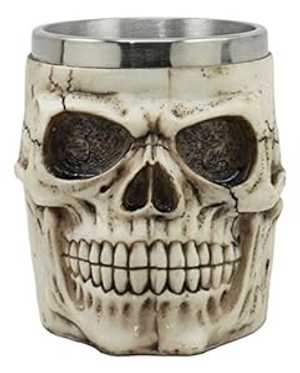 Ebros Mars Roswell エイリアンスカルコーヒーマグ Zorg ET スケルトン脂ドリンクカップステンレススチールリムインテリア Ebros Gift Ebros Mars Roswell Alien Skull Coffee Mug Zorg ET Skeleton Resin Drinking Cup With Stainless Steel Rim