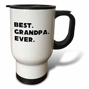 3dRose tm_192740_1 Best Grandpa Ever トラベル マグ、14 オンス、ステンレススチール 3dRose tm_192740_1 Best Grandpa Ever Travel Mug, 14-Ounce, Stainless Steel