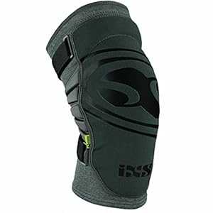 IXS ユニセックス Carve Evo+ 通気性吸湿発散性パッド入り保護膝ガード、グレー、L IXS Unisex Carve Evo+ Breathable Moisture-Wicking Padded Protective Knee Guard, Grey, Large