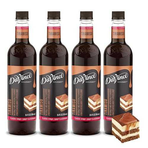 ダ・ヴィンチ・ゴルメ クラシックティラミスシロップ、25.4フロイドオンス(4個入り) DaVinci Gourmet Classic Tiramisu Syrup, 25.4 Fluid Ounces (Pack of 4)|Glomarket