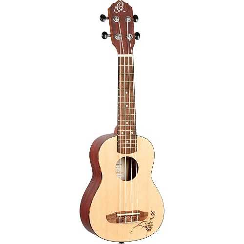 Ortega Guitars RU5CE-TE RU Series Tenor Ukulele with Spruce Top, Sapele Body, and Pickup|Glomarket