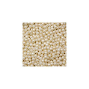 CakeSupplyShop White Pearl Candy Beads Cake and Cupcake Edible Decorations  4 oz