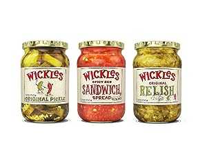 Wickles Original 3 Pack - Wickles Relish - Wickles Hoagie & Sub Spread and Wickles Pickles