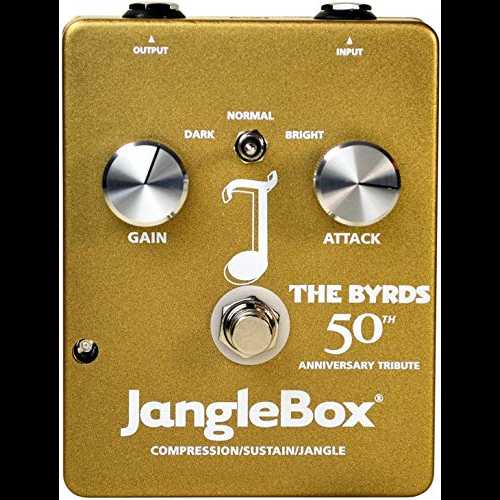 Janglebox The Byrds 50 周年記念ゴールド ジャングルボックス コンプレッサー ペダル Janglebox The Byrds 50th Anniversary Gold Jangle Box Compressor Pedal