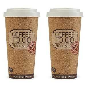 Life Story Corky Cup Reusable 16 薬局衡オンス Insulated Travel Mug Coffee Thermos (2 Pack)