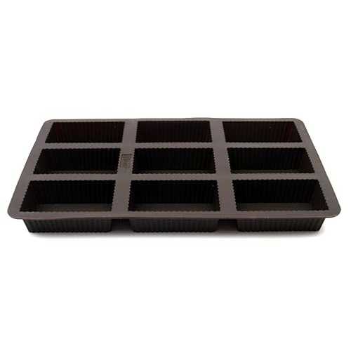 Lurch Germany Silicone Flexiform Brownie Pan For 9 Brownies Brownie Size 3.14\" x 1.77\"" x 0.98\"""