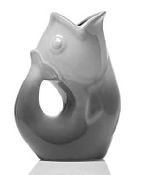 ガーグル ポット オンブル 薄墨色 陶器 ビバレッジ ジャグ 42 薬局衡オンス ゴロゴロ 水さし Gurgle Pot Ombre Grey Ceramic Beverage Jug 42 Ounce Gurgling Pitcher