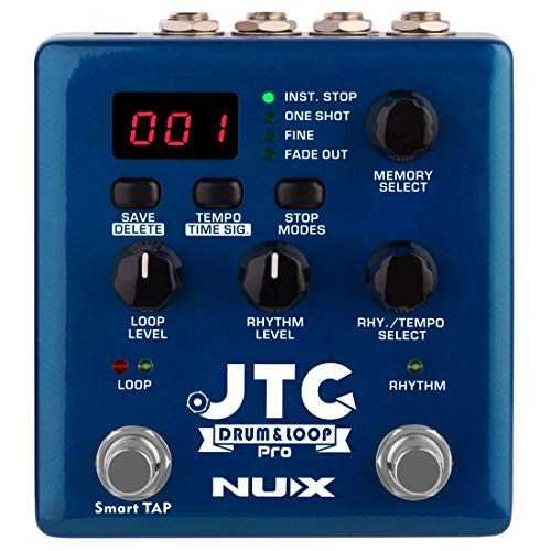 NUX JTC PRO ドラム ループ プロ デュアル スイッチ ルーパー ペダル 6 時間の録音時間 24 ビットおよび 44.1 kHz サンプル レート NUX JTC PRO Drum Loop PRO Dual Switch Looper Pedal 6 hours recording time 24-bit and 44.1 kHz sa
