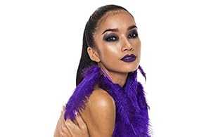 女性用パープルフェザーイヤリング 女性用見事なパープルダングルイヤリング Purple Feather Earrings for Women Stunning Purple Dangle Earrings for Women