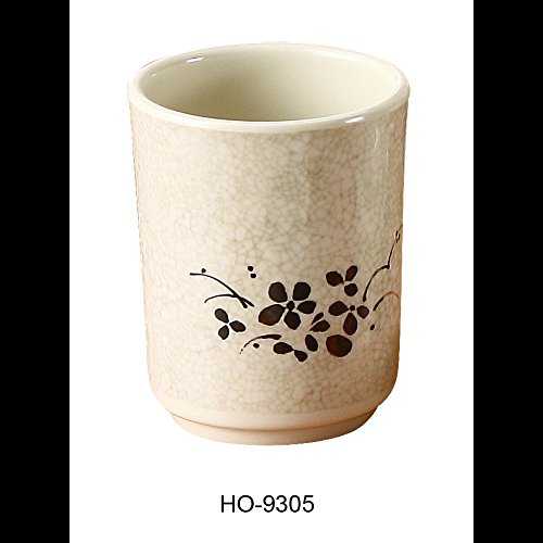 Yanco HO-9305 ホンダ ティーカップ、高さ 3.75 インチ、直径 3 インチ、メラミン、48 個パック Yanco HO-9305 Honda Tea Cup, 3.75\\\