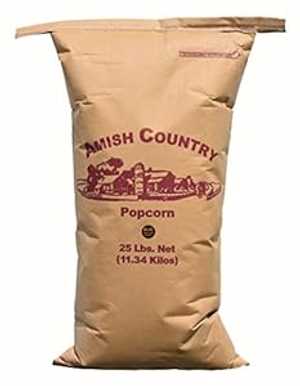 Amish Country Popcorn | 25 lbs Bag | Blue Popcorn Kernels | Old Fashioned, Non-GMO and Gluten Free (Blue - 25 lbs Bag)